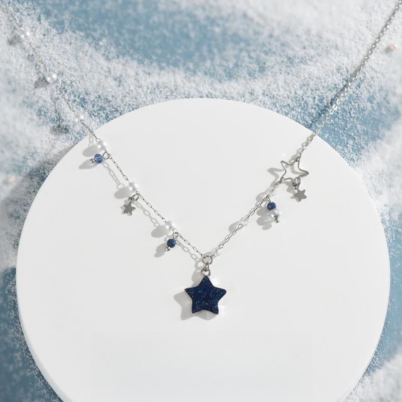 New Blue Color XINGX Clavicle Chain Female