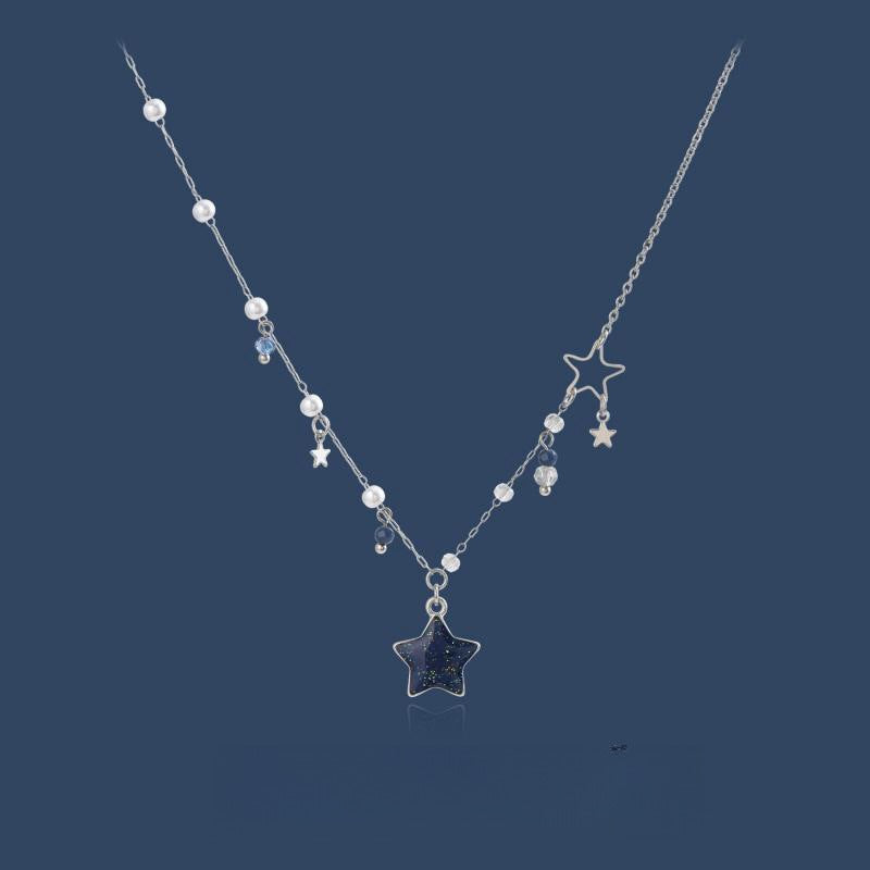 New Blue Color XINGX Clavicle Chain Female
