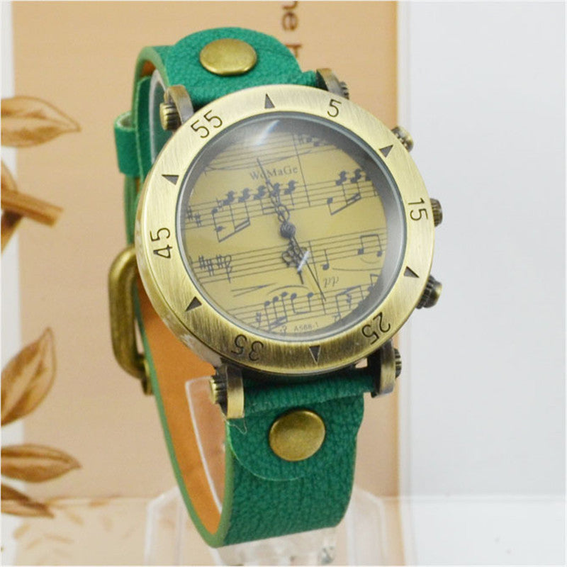 WoMaGe Music Symbol Men's Watch Fashion Novel