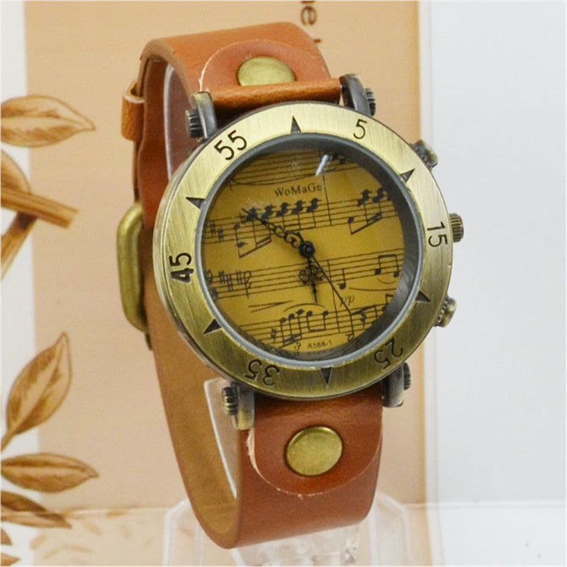 WoMaGe Music Symbol Men's Watch Fashion Novel