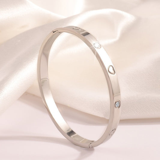 Titanium Steel No Fading Starry Silver Bracelet