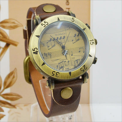 WoMaGe Music Symbol Men's Watch Fashion Novel