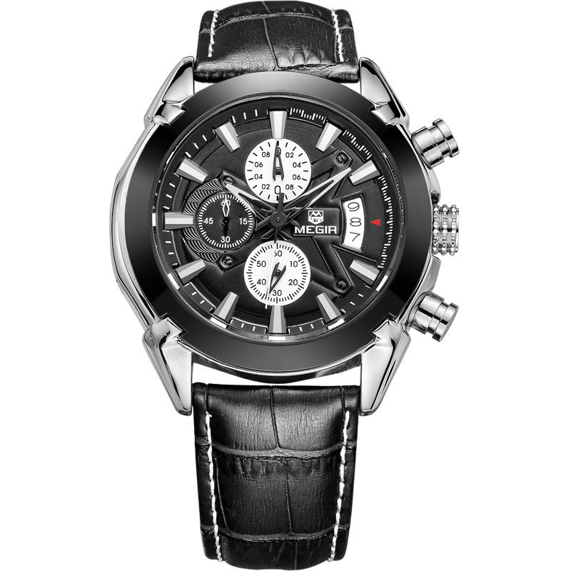 Multifunctional Quartz Three Eyes Six Needles Watch