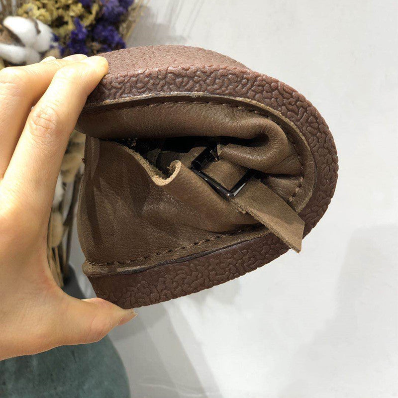New Artistic Crafts Leather Flat Shoes