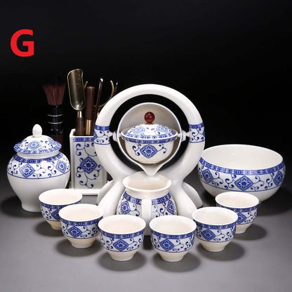 Blue And White Ceramic Creative Teapot Teacup Set