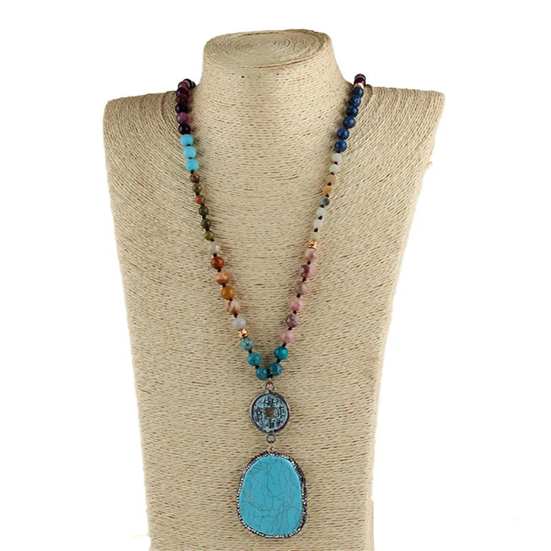Women's Natural Stone Necklace