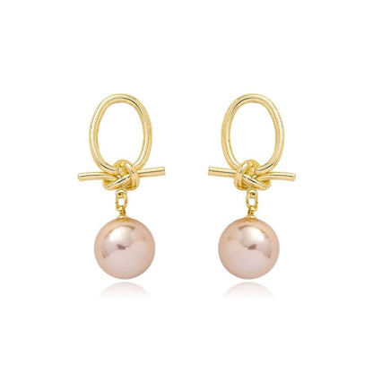 Vintage Pearl Sterling Silver Needle Earrings