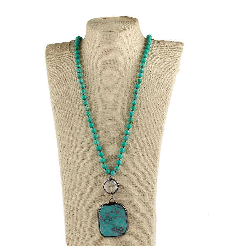 Women's Natural Stone Necklace