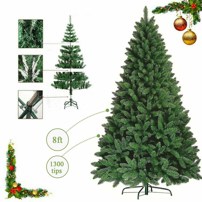 8FT COLORADO GREEN pine artificial Xmas tree