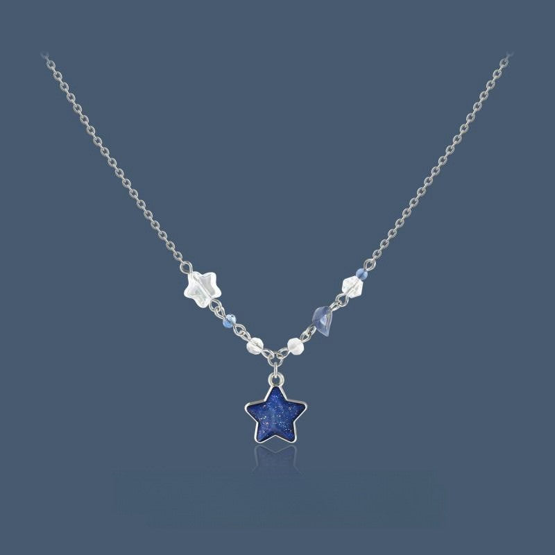 New Blue Color XINGX Clavicle Chain Female