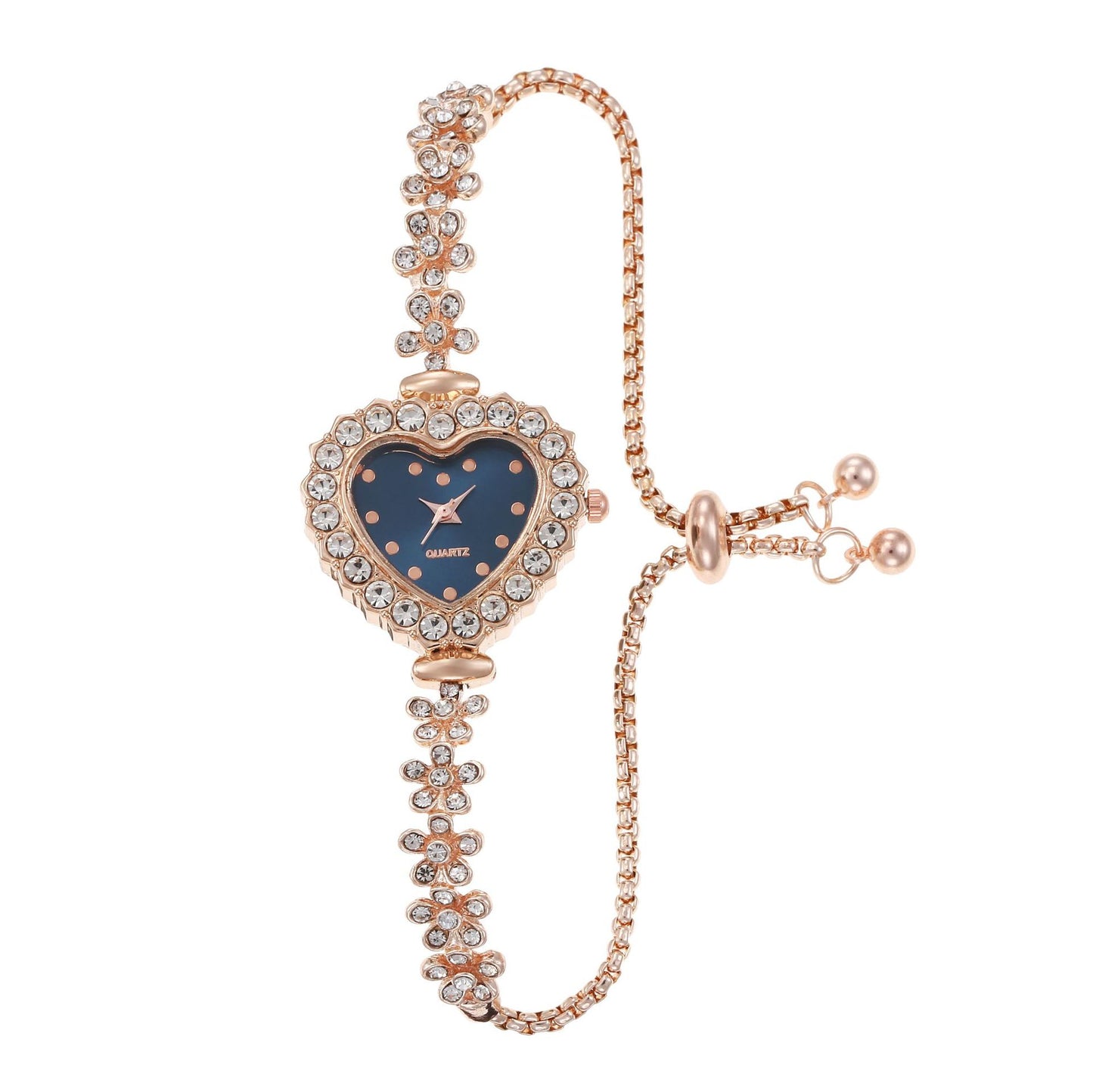 Flower Chain Diamond-embedded Women's Elegant Watch