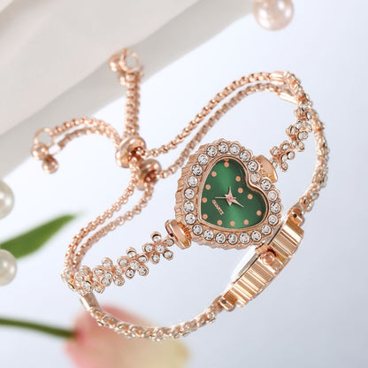 Flower Chain Diamond-embedded Women's Elegant Watch