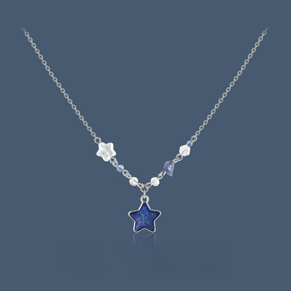 New Blue Color XINGX Clavicle Chain Female