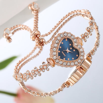 Flower Chain Diamond-embedded Women's Elegant Watch