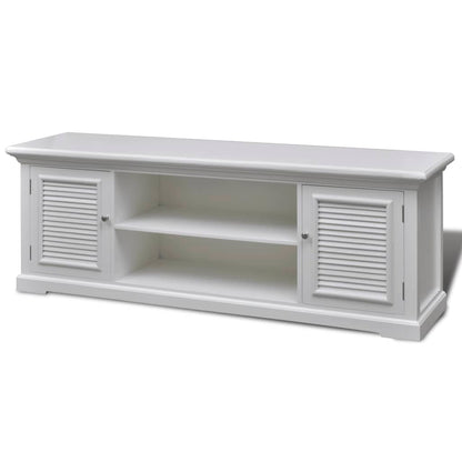 TV Stand White Wood