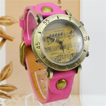 WoMaGe Music Symbol Men's Watch Fashion Novel