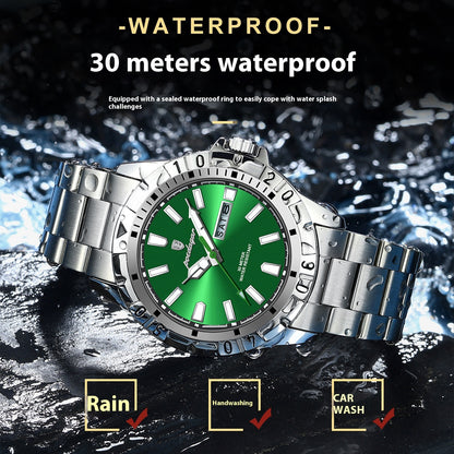 Swiss Brand Waterproof Luminous Men's Watch