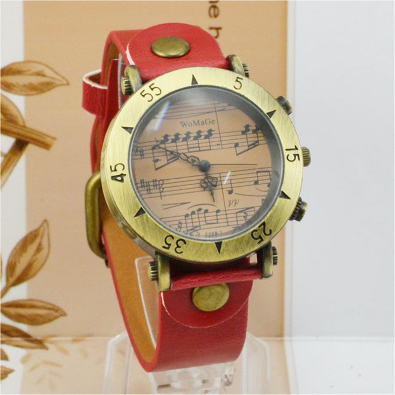 WoMaGe Music Symbol Men's Watch Fashion Novel