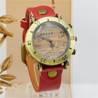 WoMaGe Music Symbol Men's Watch Fashion Novel