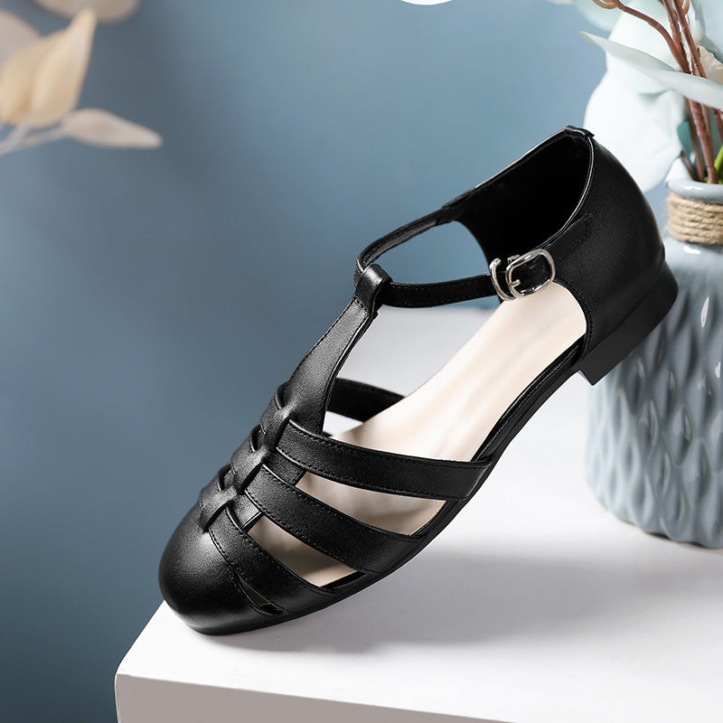 Women's Summer New Fashion Ankle-strap Buckle Sandals Women