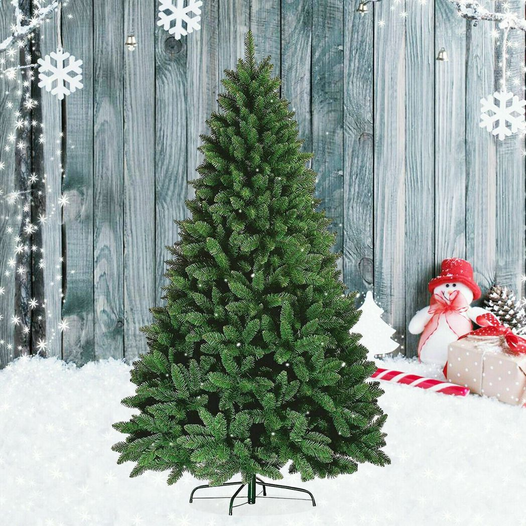 8FT COLORADO GREEN pine artificial Xmas tree