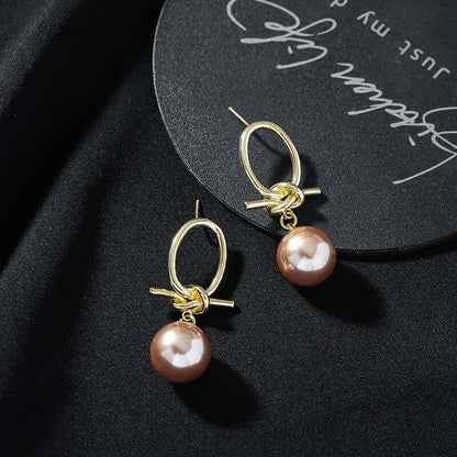 Vintage Pearl Sterling Silver Needle Earrings