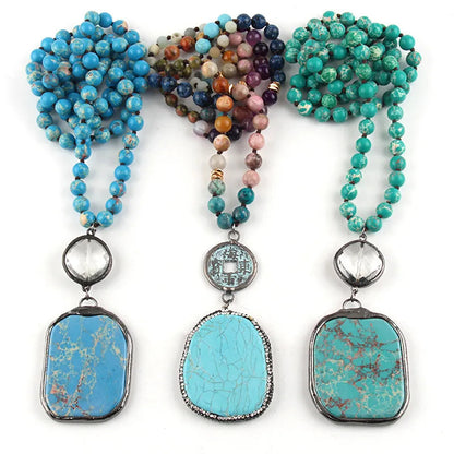 Women's Natural Stone Necklace