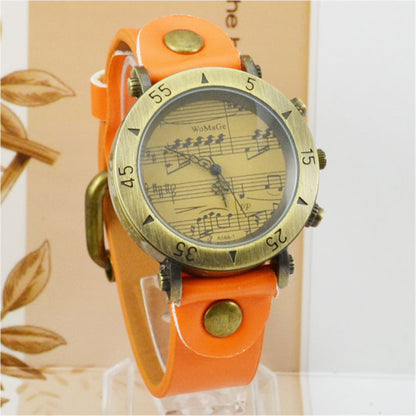 WoMaGe Music Symbol Men's Watch Fashion Novel