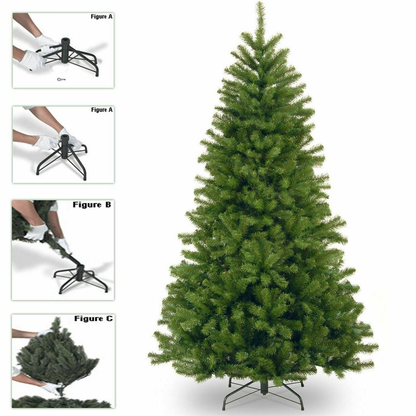 8FT COLORADO GREEN pine artificial Xmas tree