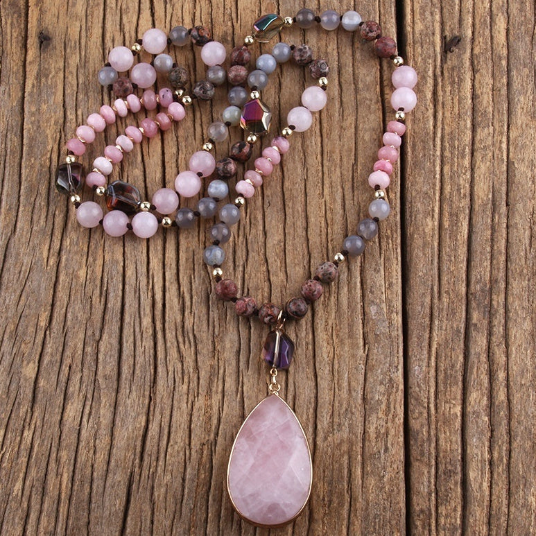 Women's Natural Stone Necklace