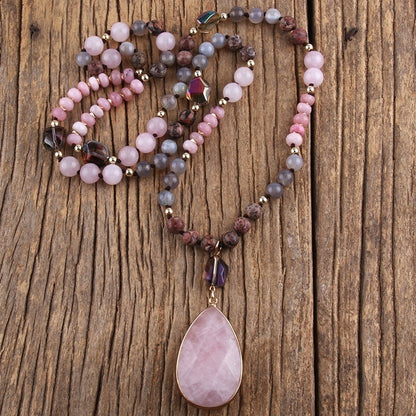 Women's Natural Stone Necklace