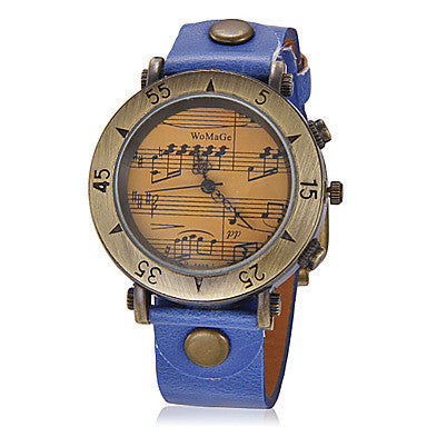 WoMaGe Music Symbol Men's Watch Fashion Novel
