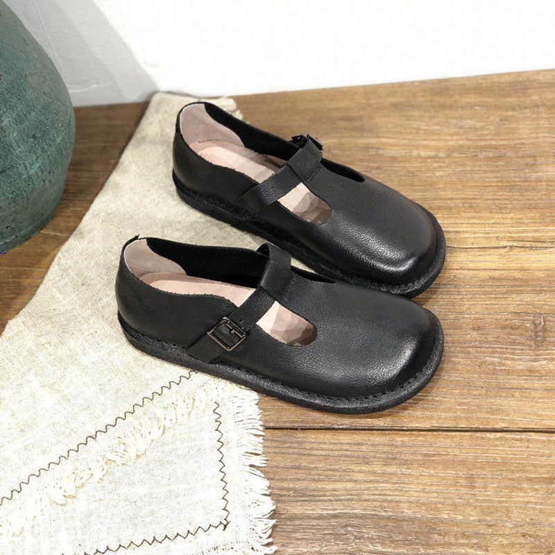 New Artistic Crafts Leather Flat Shoes